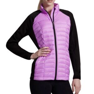 32 Degrees Women's Lavender and Black Puffer Jacket